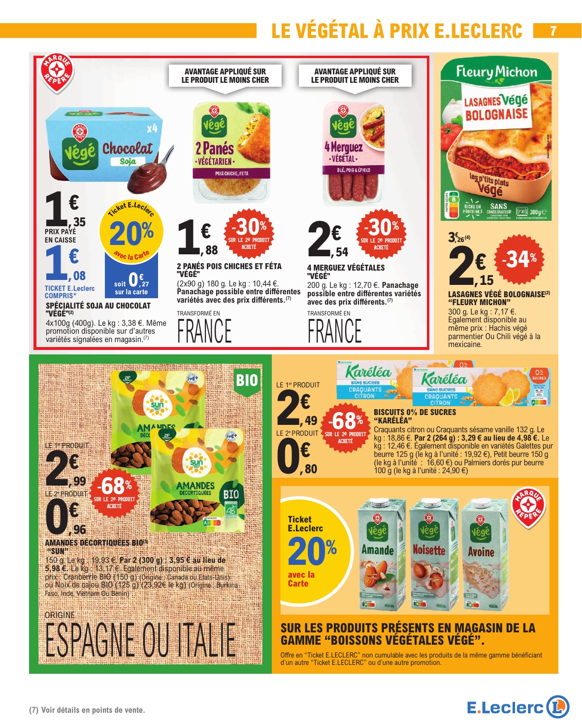 e-leclerc - Flyer E.Leclerc - Nos promos du moment pour la semaine prochaine du du mardi 13/10/2026 au du samedi 24/10/2026 - page: 7