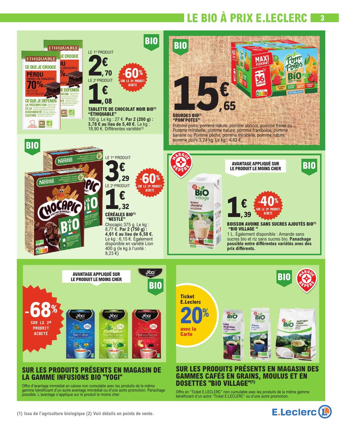 e-leclerc - Flyer E.Leclerc - Nos promos du moment pour la semaine prochaine du du mardi 13/10/2026 au du samedi 24/10/2026 - page: 3