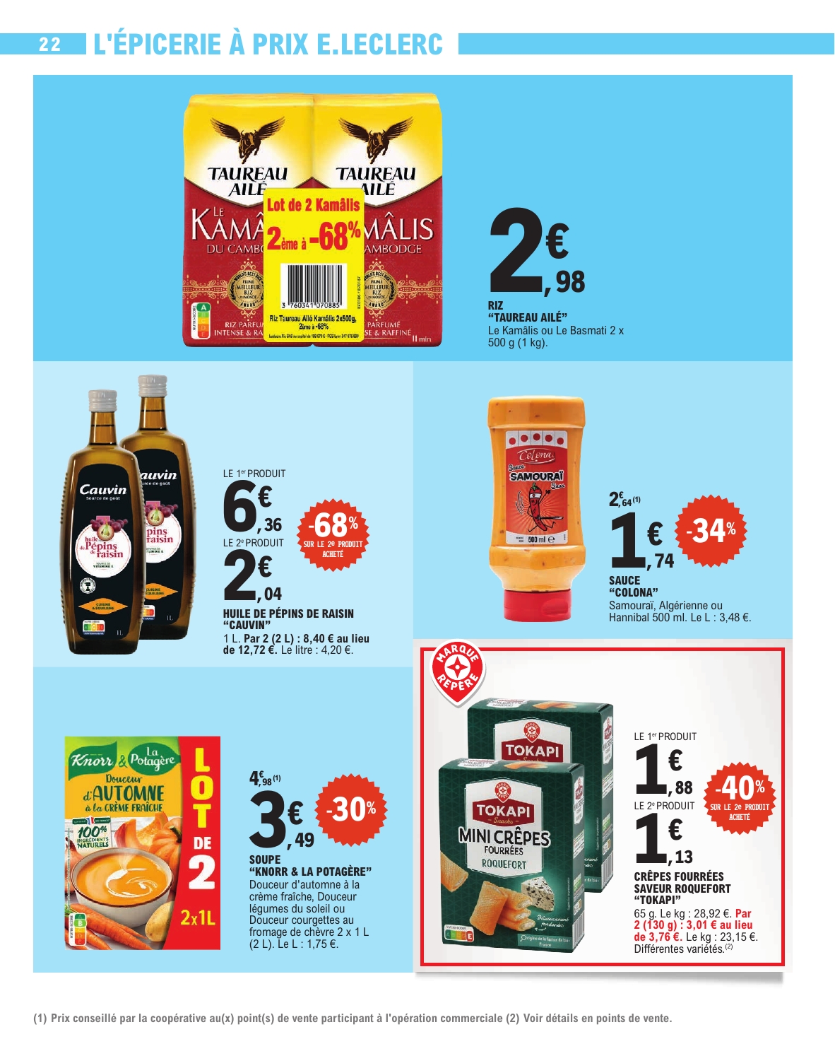 e-leclerc - Flyer E.Leclerc - Nos promos du moment pour la semaine prochaine du du mardi 13/10/2026 au du samedi 24/10/2026 - page: 22