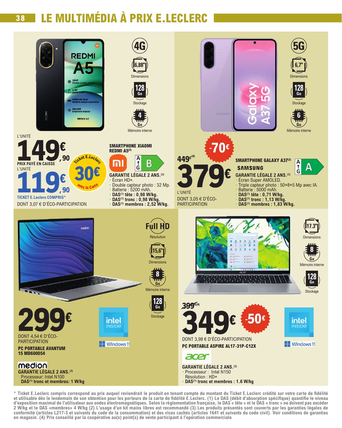 e-leclerc - Flyer E.Leclerc - Nos promos du moment pour la semaine prochaine du du mardi 13/10/2026 au du samedi 24/10/2026 - page: 38
