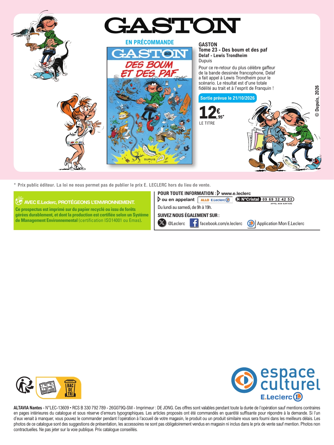 e-leclerc - Flyer E.Leclerc - Les BD à ne pas manquer pour la semaine prochaine du du mardi 13/10/2026 au du samedi 05/12/2026 - page: 16