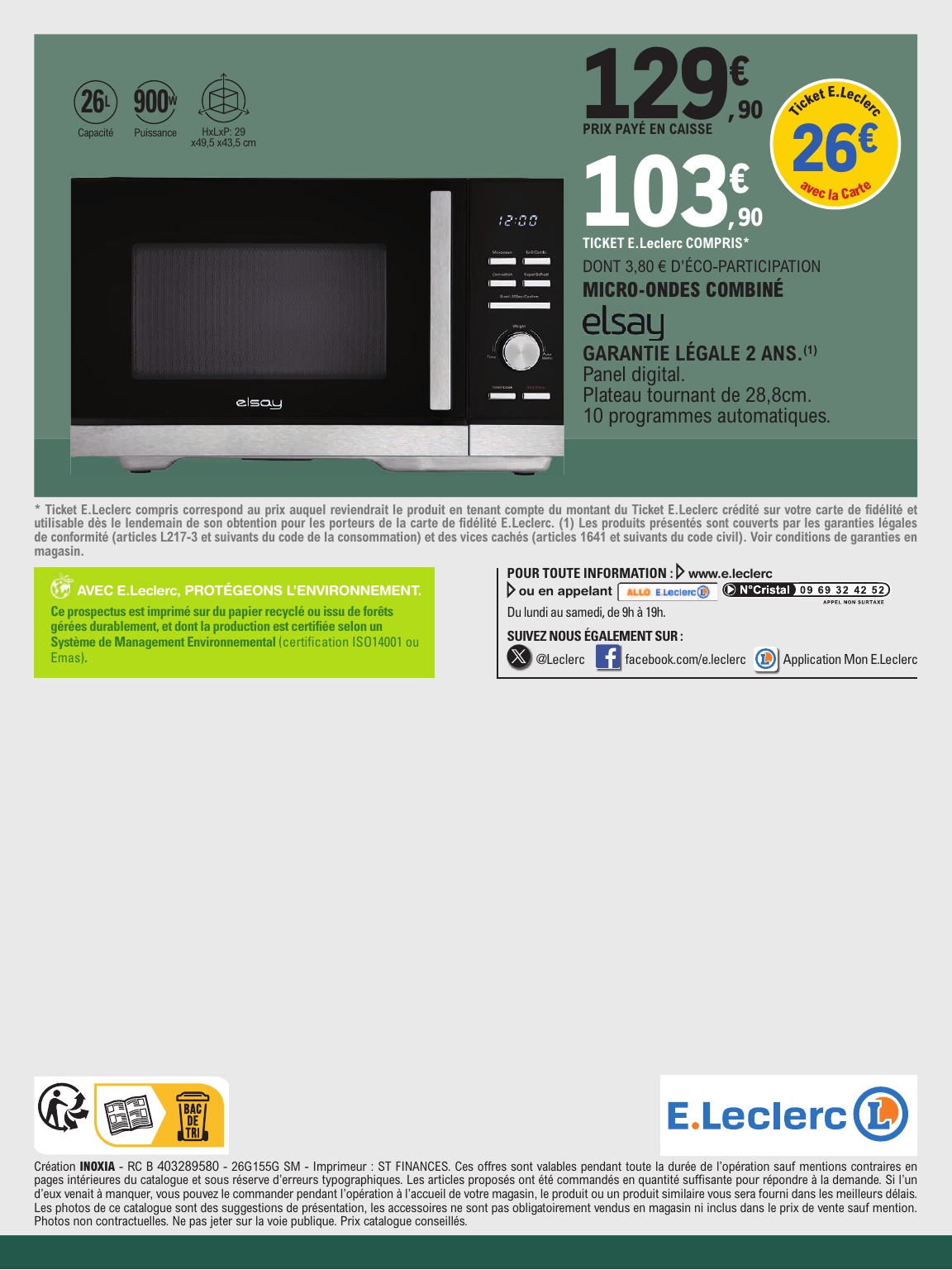 e-leclerc - Flyer E.Leclerc - La maison bien équipée pour la semaine prochaine du du mardi 13/10/2026 au du samedi 24/10/2026 - page: 12
