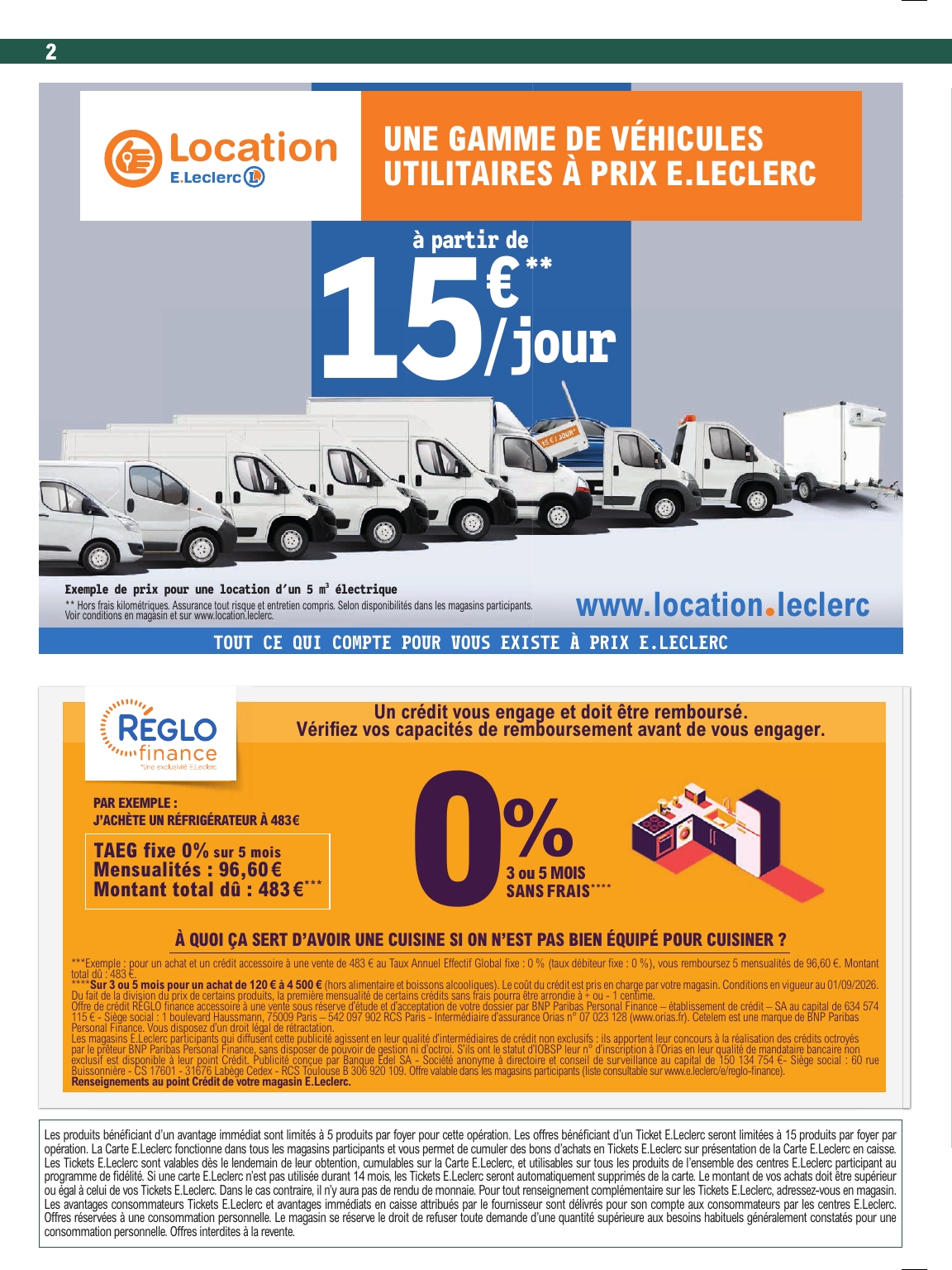 e-leclerc - Flyer E.Leclerc - La maison bien équipée pour la semaine prochaine du du mardi 13/10/2026 au du samedi 24/10/2026 - page: 2