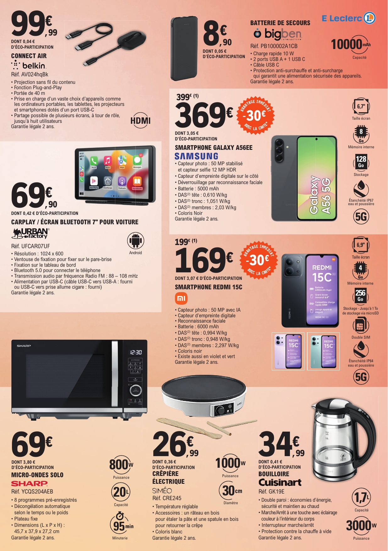 e-leclerc - Current E.Leclerc - Bons plans d'octobre leaflet valid from du mardi 13/10/2026 to du samedi 24/10/2026 - page: 3