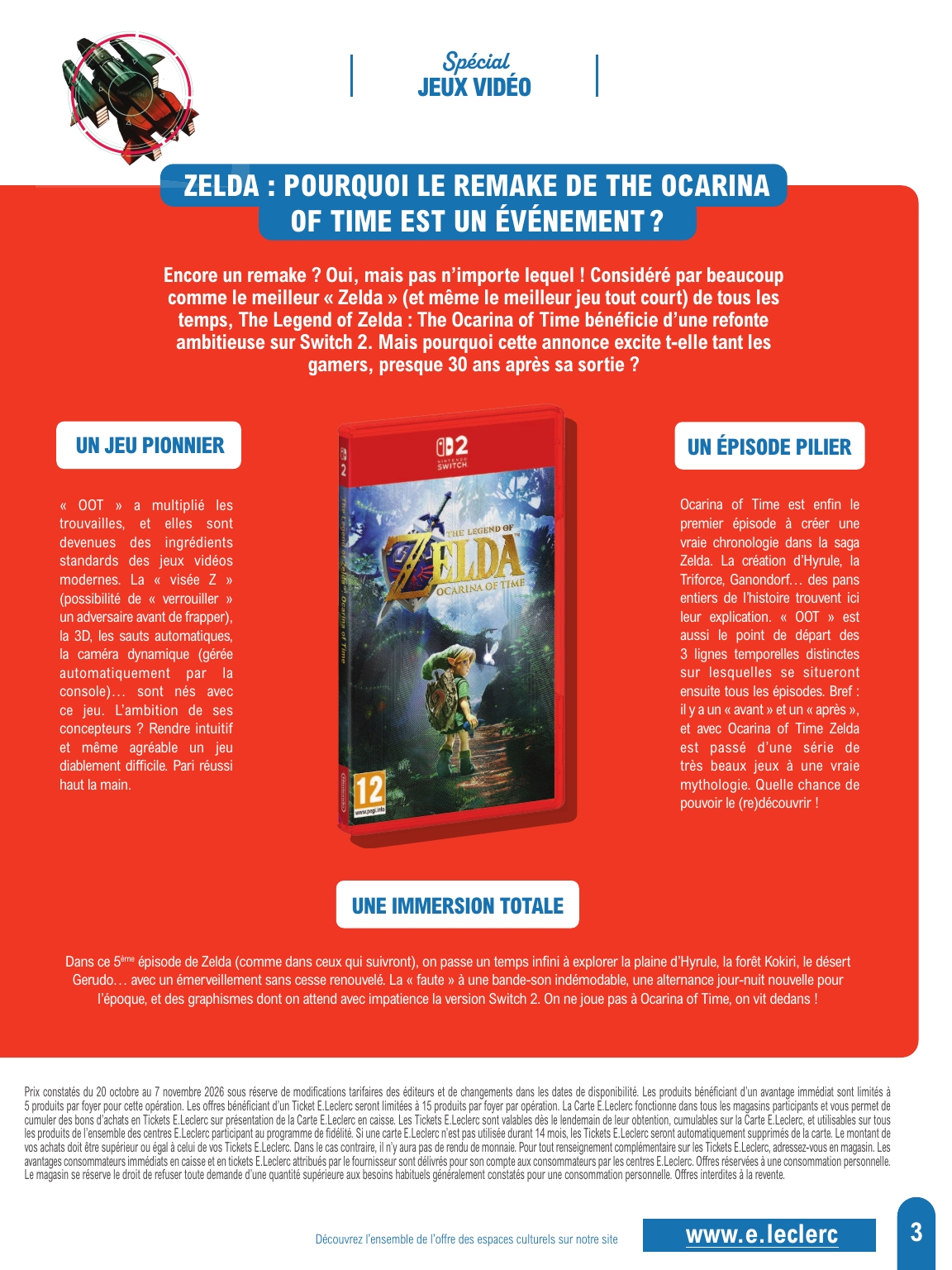 e-leclerc - Flyer E.Leclerc - Le guide jeu vidéo pour la semaine prochaine du du mardi 20/10/2026 au du samedi 07/11/2026 - page: 3