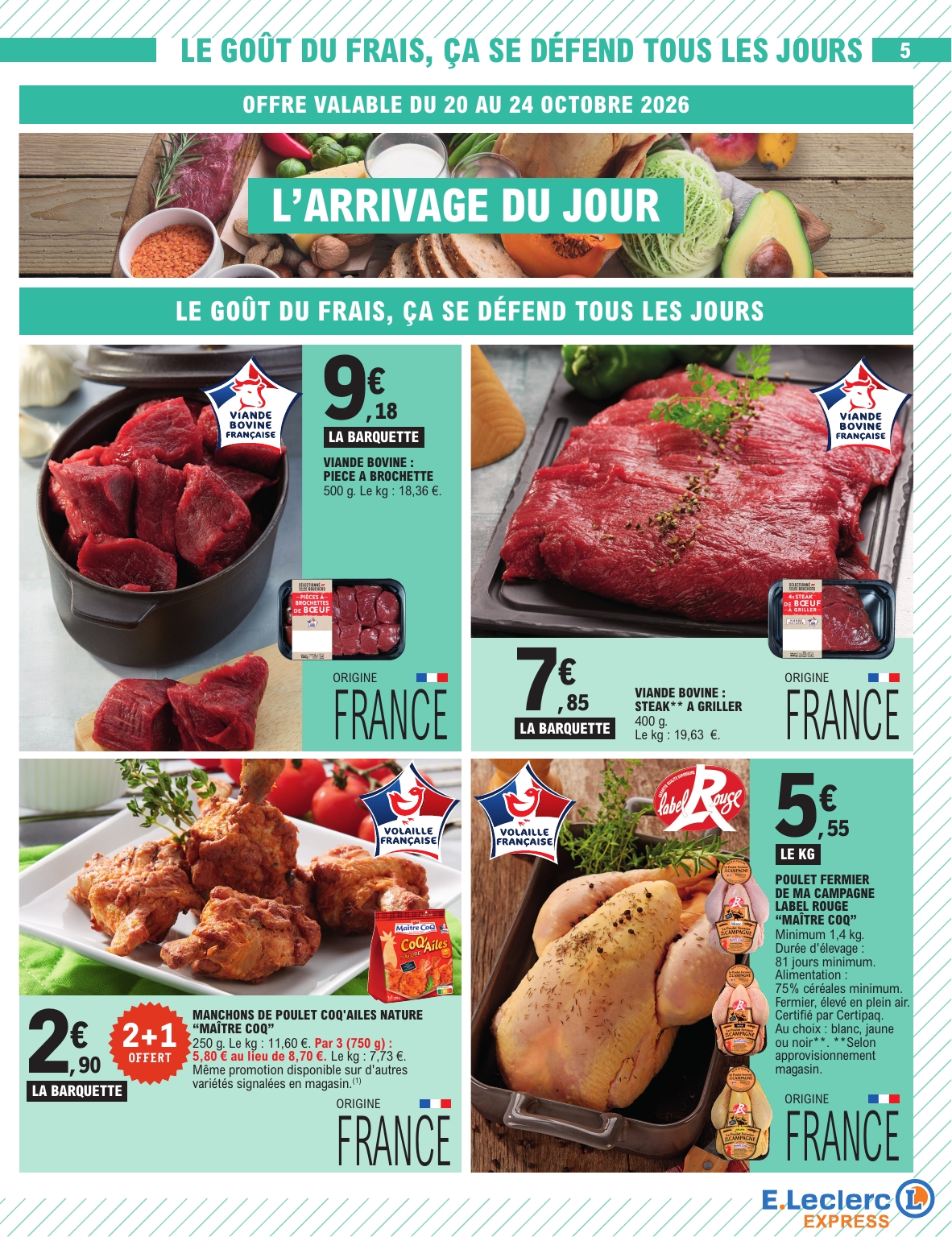 e-leclerc - Flyer E.Leclerc - Express pour la semaine prochaine du du mardi 20/10/2026 au du samedi 31/10/2026 - page: 5