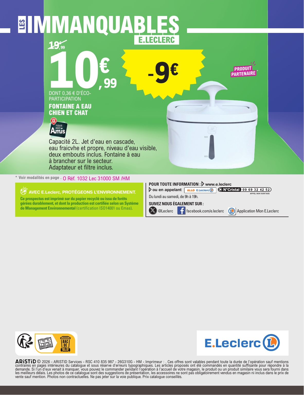 e-leclerc - Flyer E.Leclerc pour la semaine prochaine du du mardi 27/10/2026 au du samedi 07/11/2026 - page: 60