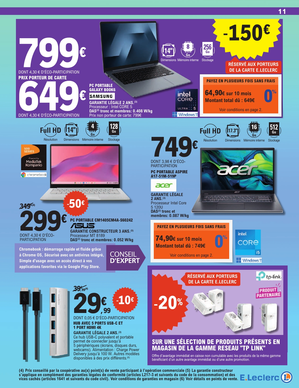 e-leclerc - Flyer E.Leclerc - Spécial high-tech pour la semaine prochaine du du mardi 27/10/2026 au du samedi 07/11/2026 - page: 11
