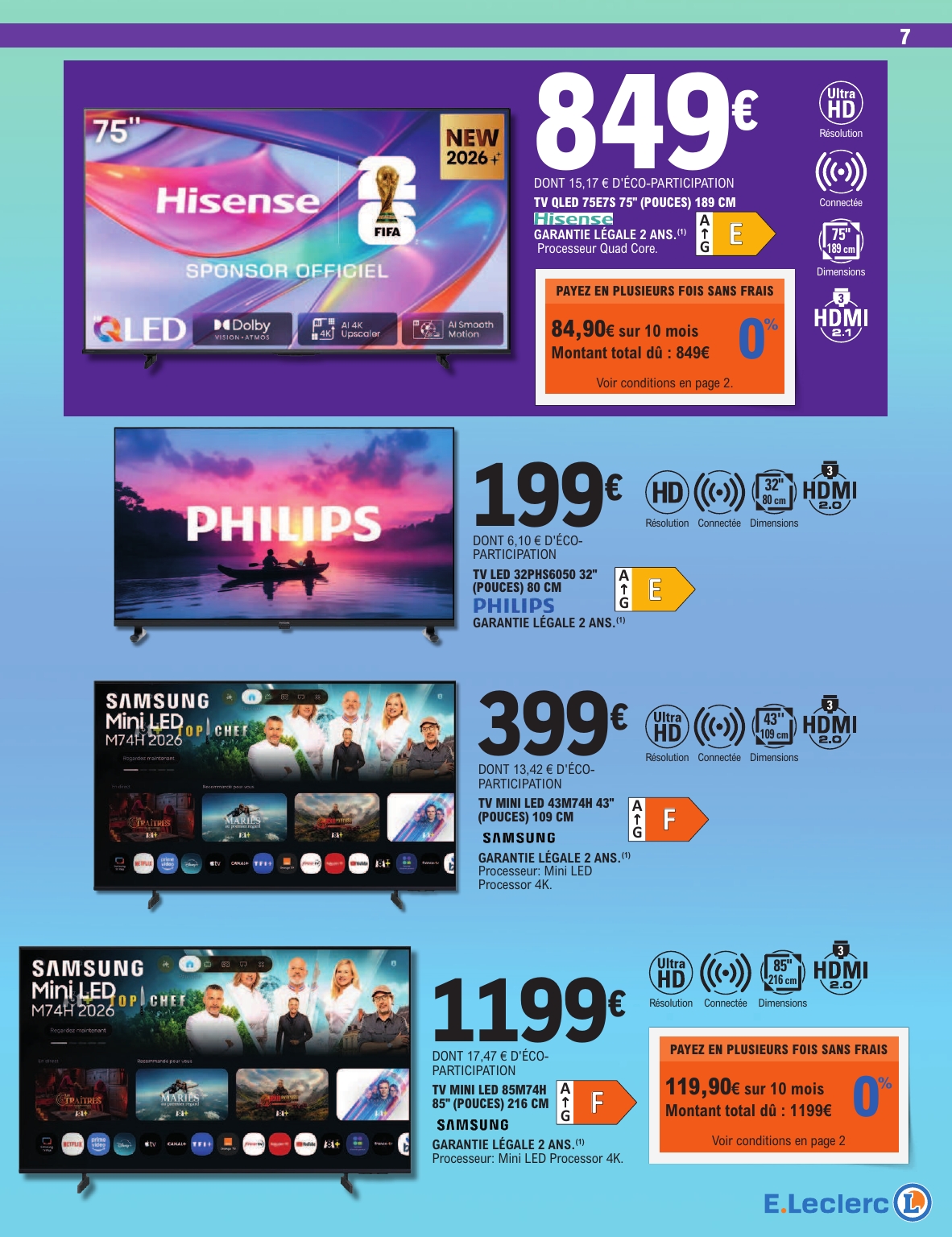 e-leclerc - Flyer E.Leclerc - Spécial high-tech pour la semaine prochaine du du mardi 27/10/2026 au du samedi 07/11/2026 - page: 7