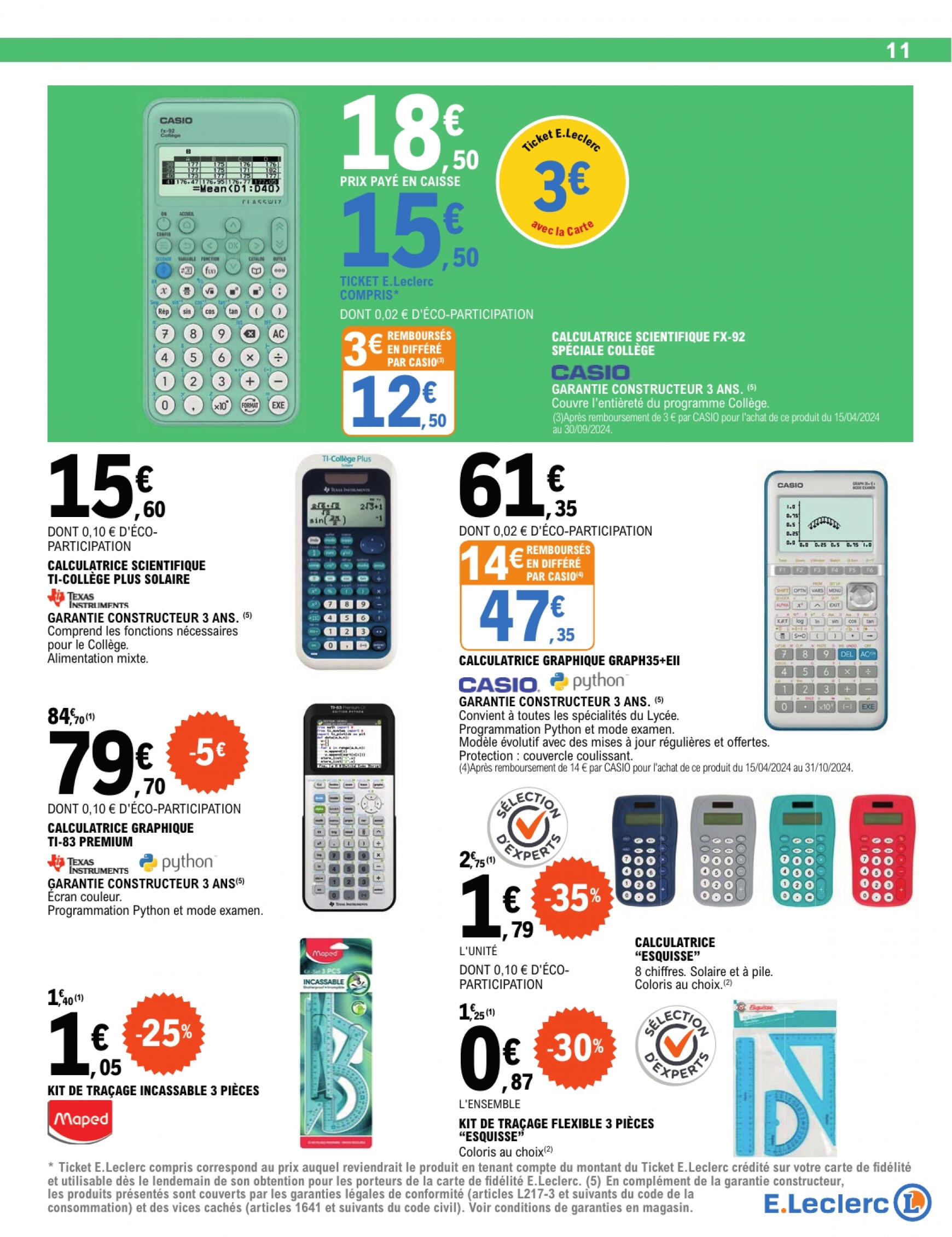 e-leclerc - Prospectus E.Leclerc actuel 30.07. - 07.09. - page: 11