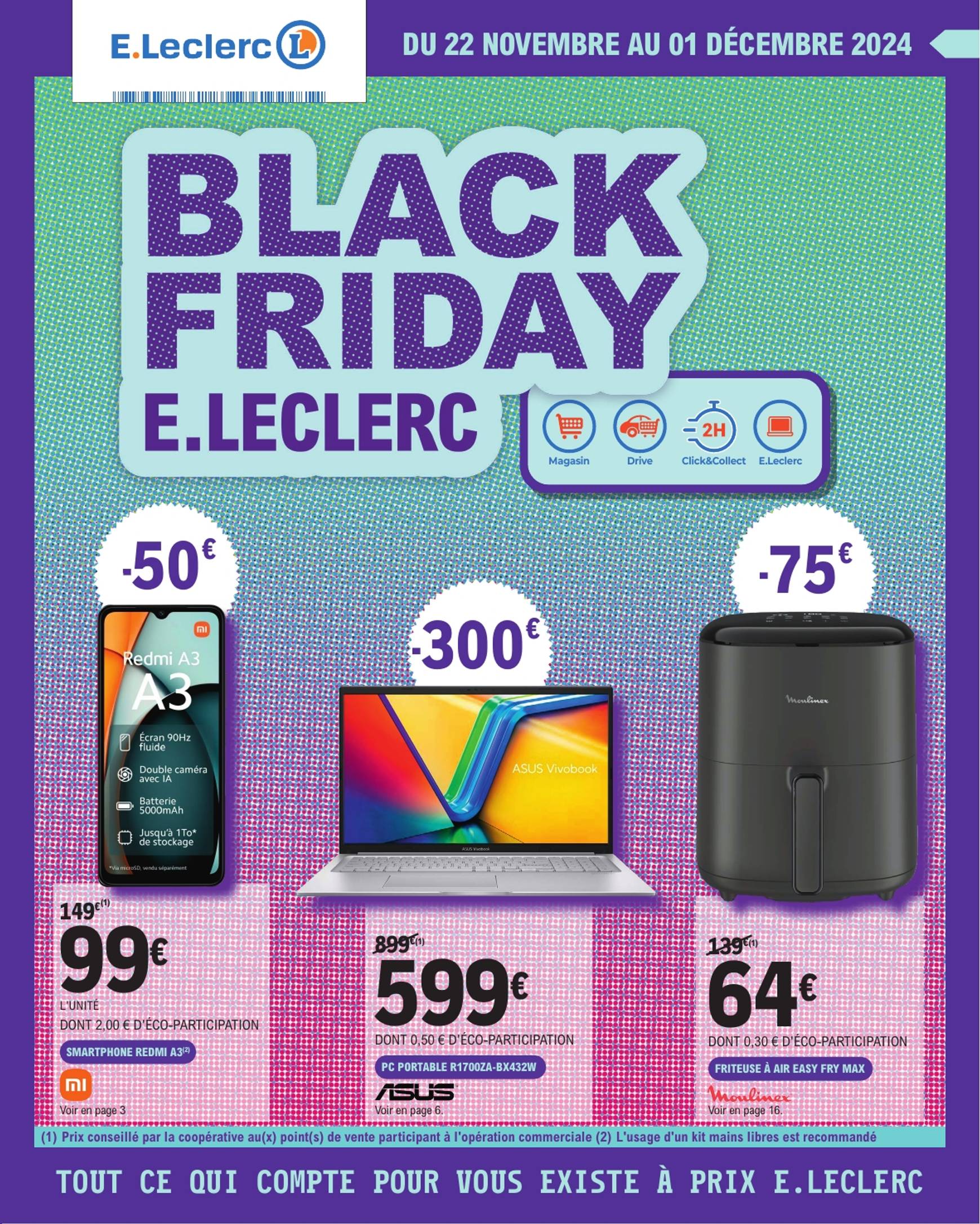 e-leclerc - Catalogue E.Leclerc - Black Friday valable dès 22/11 - 01/12