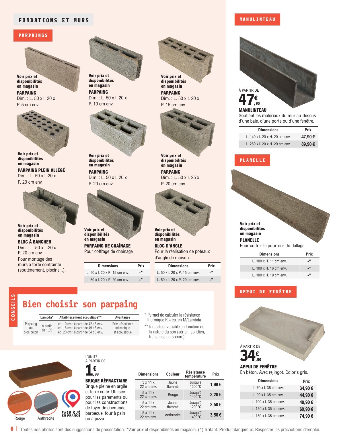 e-leclerc - Catalogue E.Leclerc - Construction valable dès 11/02 - 31/12 - page: 6