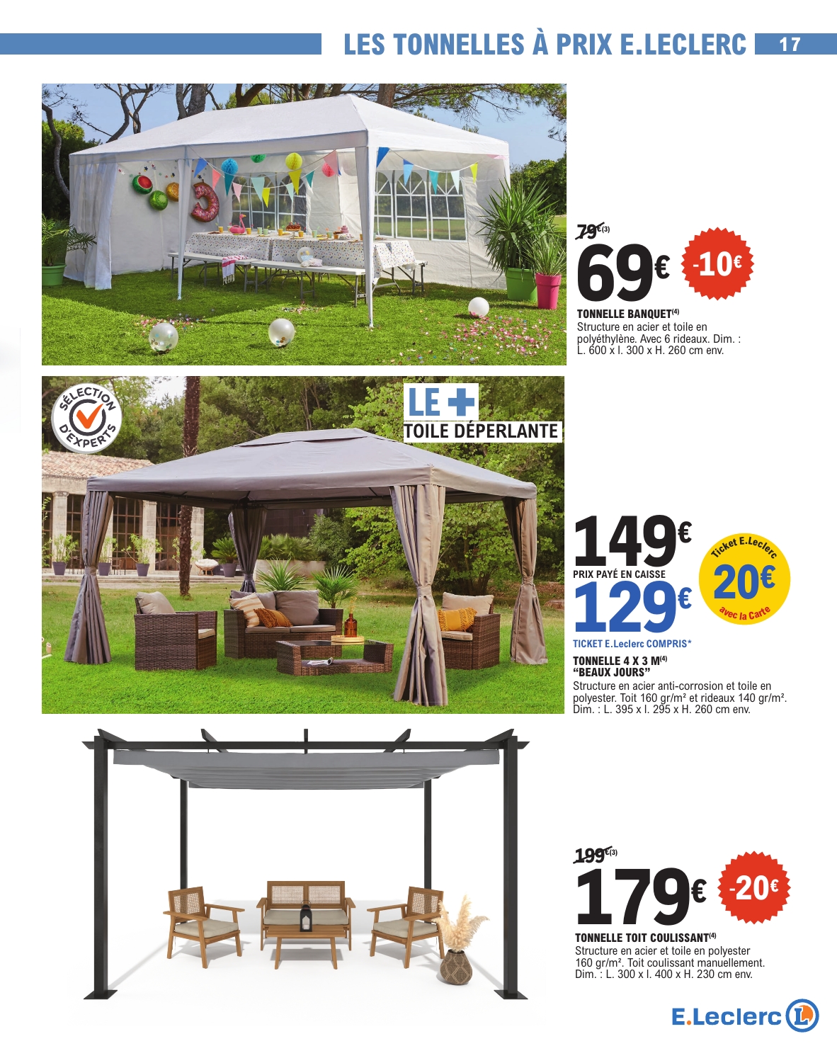 e-leclerc - Catalogue E.Leclerc - Spécial Plein Air valable dès 15/04 - 31/08 - page: 17