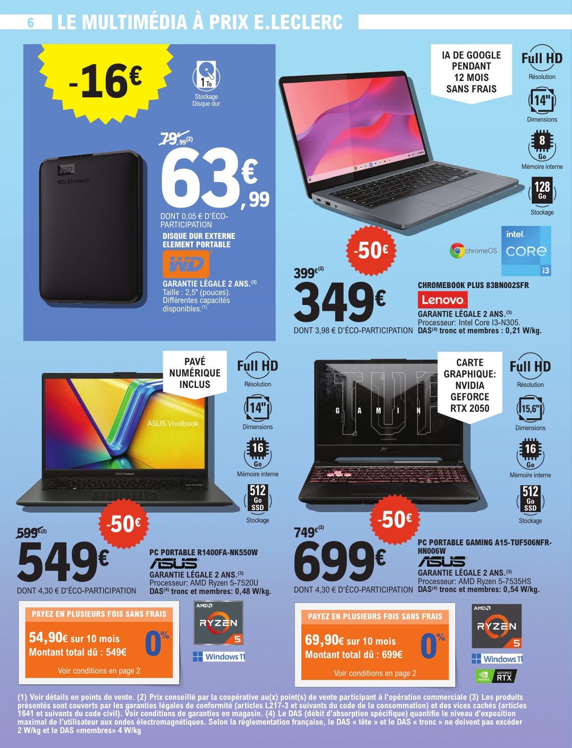 e-leclerc - Catalogue E.Leclerc - Spécial High Tech valable dès 06/05 - 17/05 - page: 6