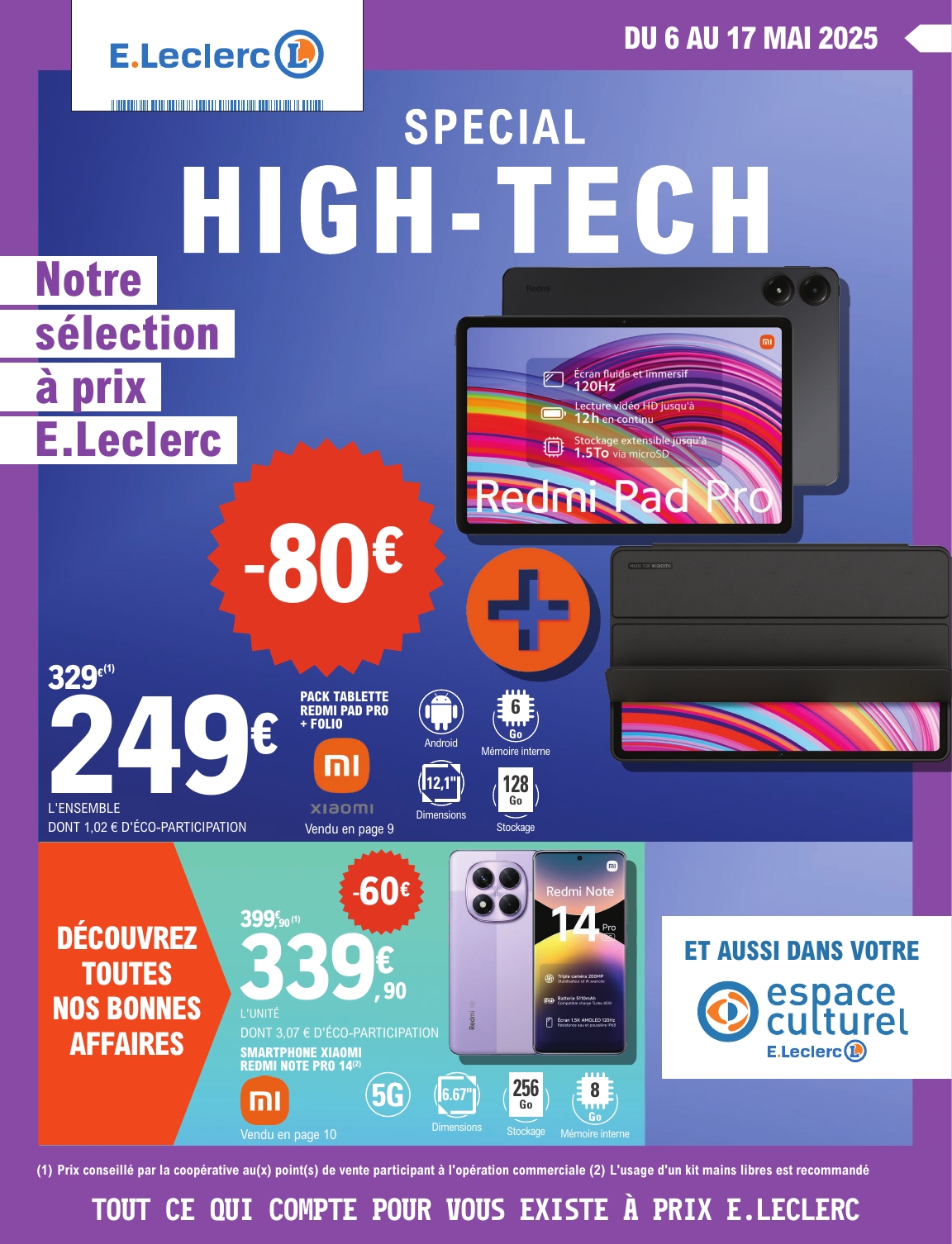 e-leclerc - Catalogue E.Leclerc - Spécial High Tech valable dès 06/05 - 17/05