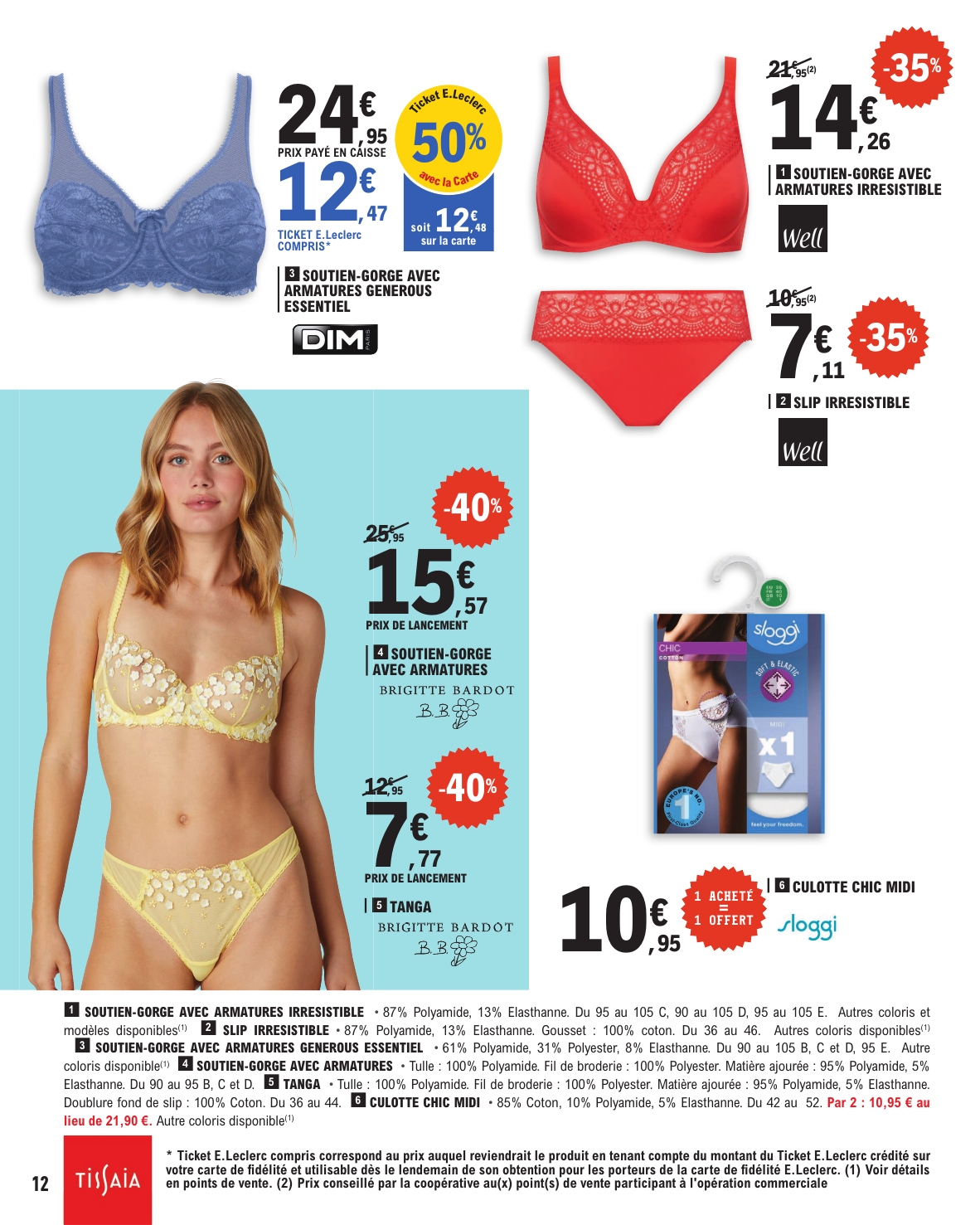e-leclerc - Catalogue E.Leclerc - Lingerie valable dès 20/05 - 31/05 - page: 12