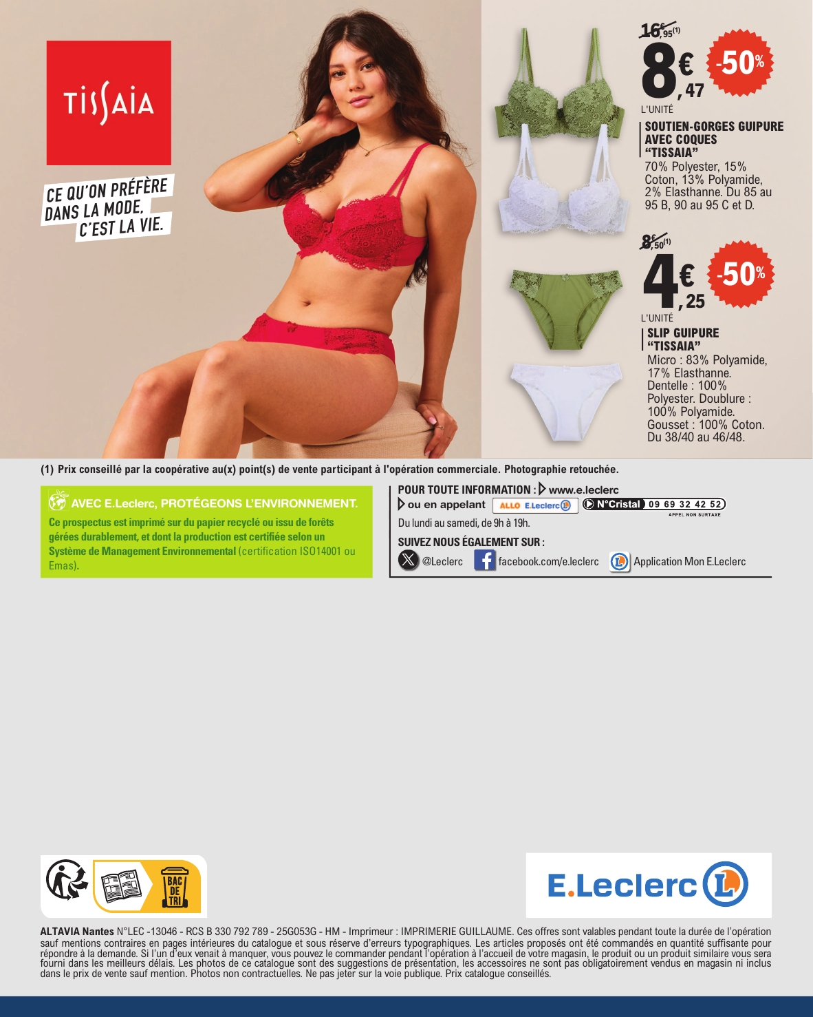 e-leclerc - Catalogue E.Leclerc - Lingerie valable dès 20/05 - 31/05 - page: 20