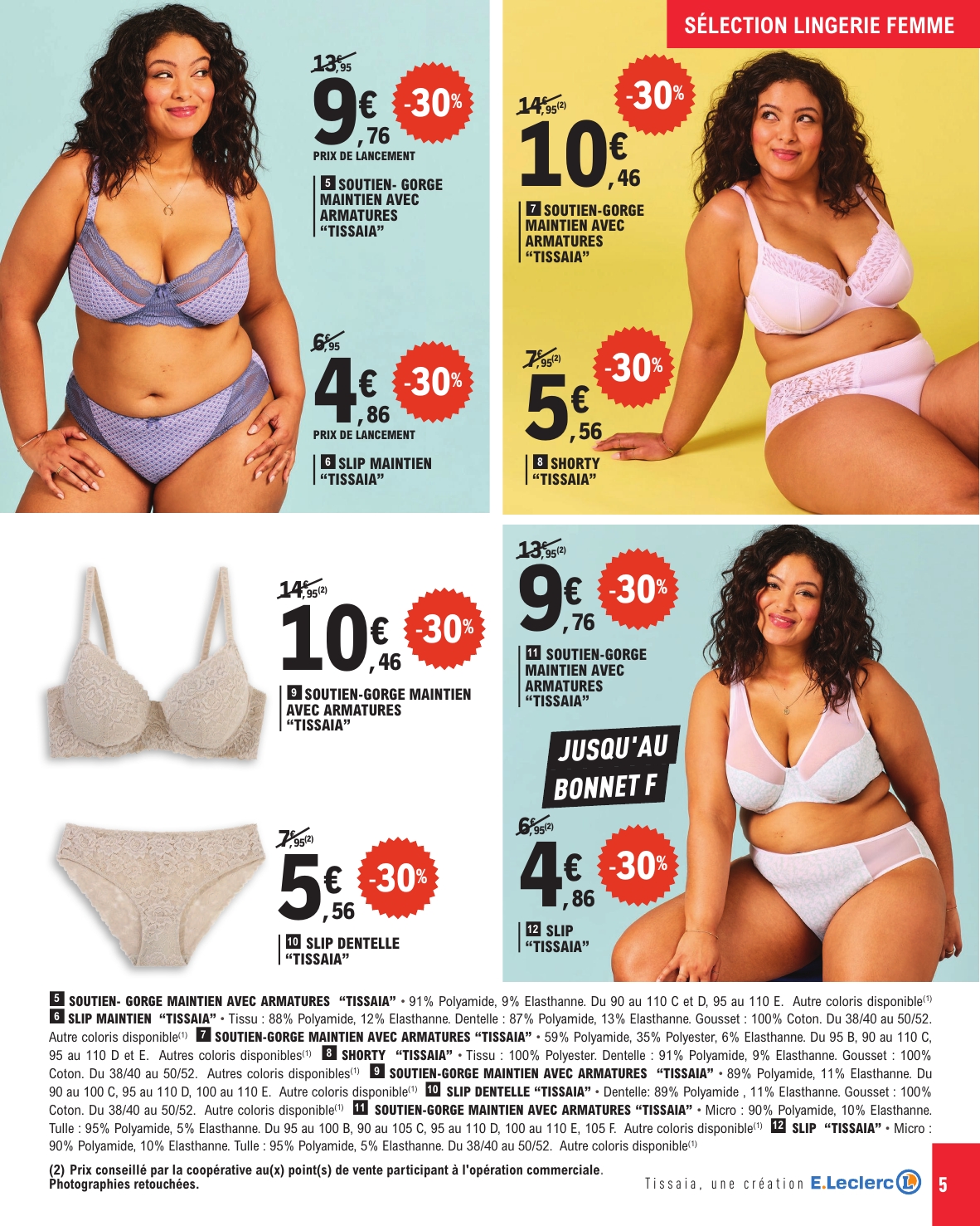 e-leclerc - Catalogue E.Leclerc - Lingerie valable dès 20/05 - 31/05 - page: 5