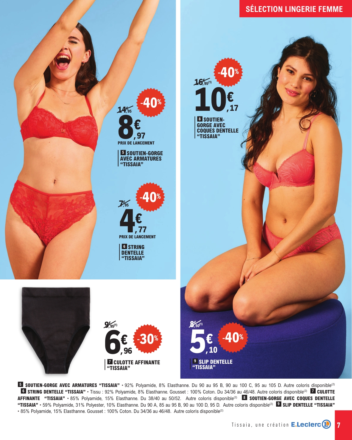 e-leclerc - Catalogue E.Leclerc - Lingerie valable dès 20/05 - 31/05 - page: 7