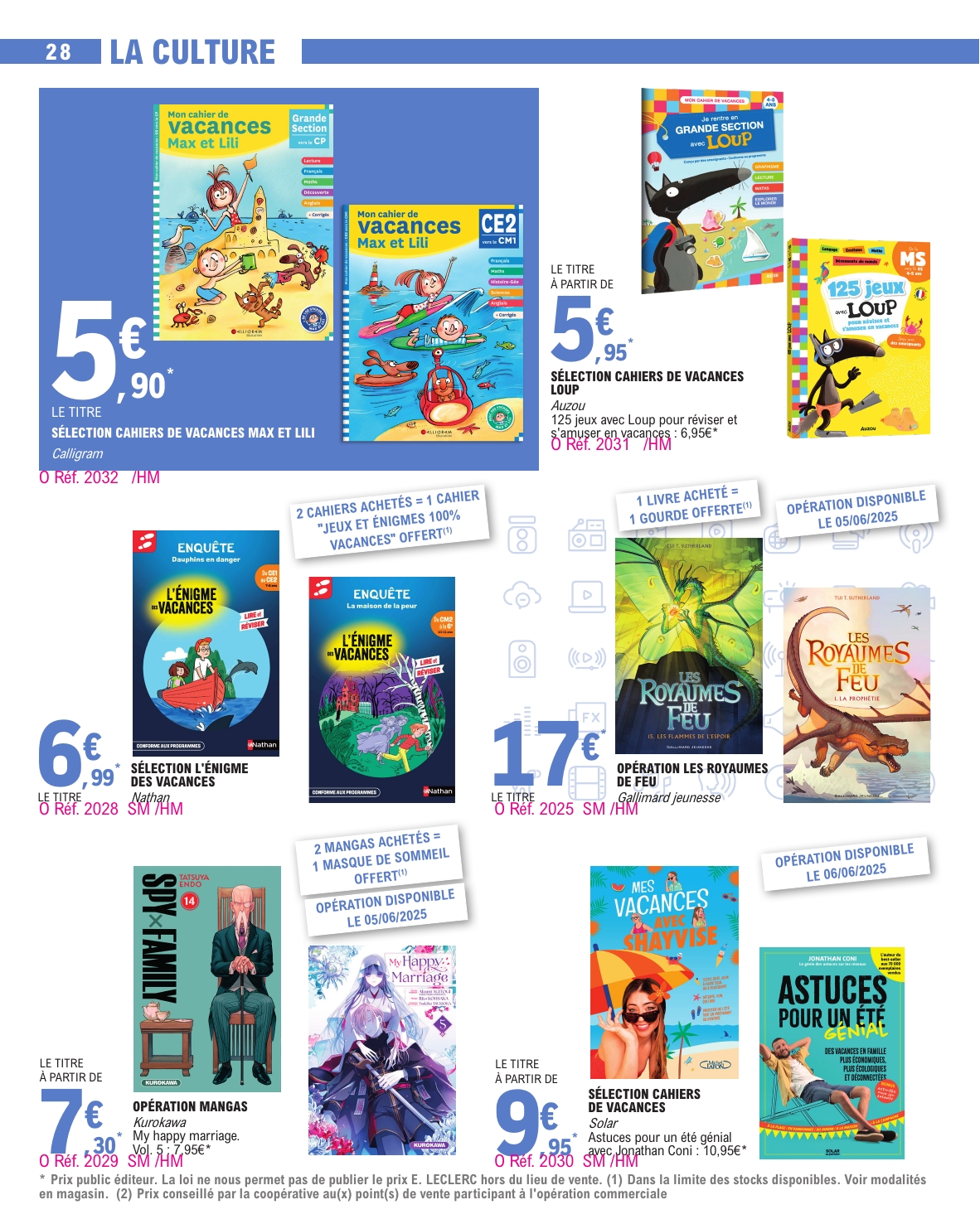 e-leclerc - Catalogue E.Leclerc - Vacances valable dès 03/06 - 21/06 - page: 28