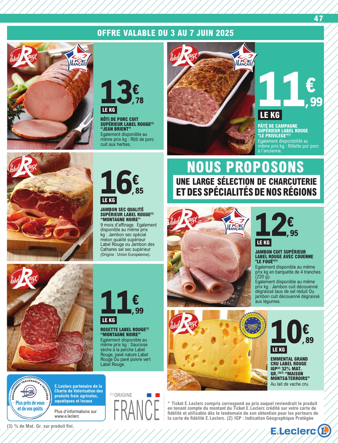 e-leclerc - Catalogue E.Leclerc valable dès 03/06 - 14/06 - page: 47 e-leclerc - Catalogue E.Leclerc valable dès 03/06 - 14/06 - page: 47