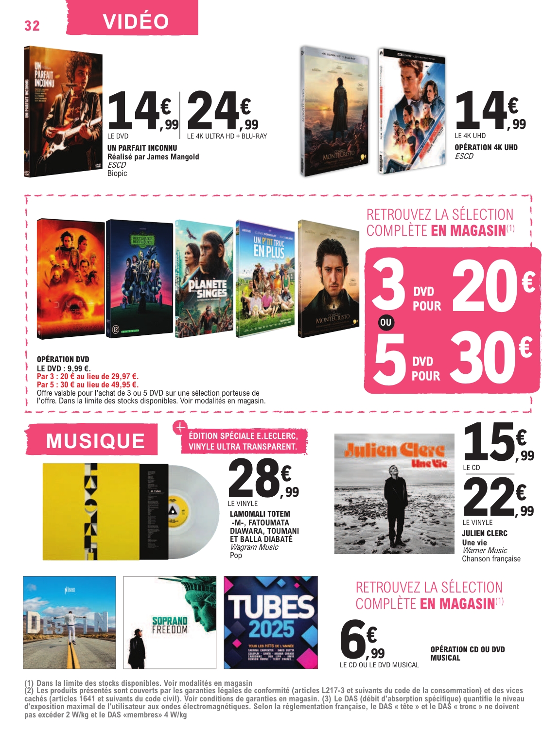 e-leclerc - Catalogue E.Leclerc valable dès 03/06 - 14/06 - page: 32 e-leclerc - Catalogue E.Leclerc valable dès 03/06 - 14/06 - page: 32