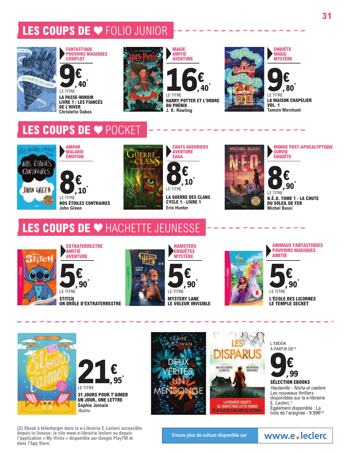 e-leclerc - Catalogue E.Leclerc valable dès 03/06 - 14/06 - page: 31 e-leclerc - Catalogue E.Leclerc valable dès 03/06 - 14/06 - page: 31