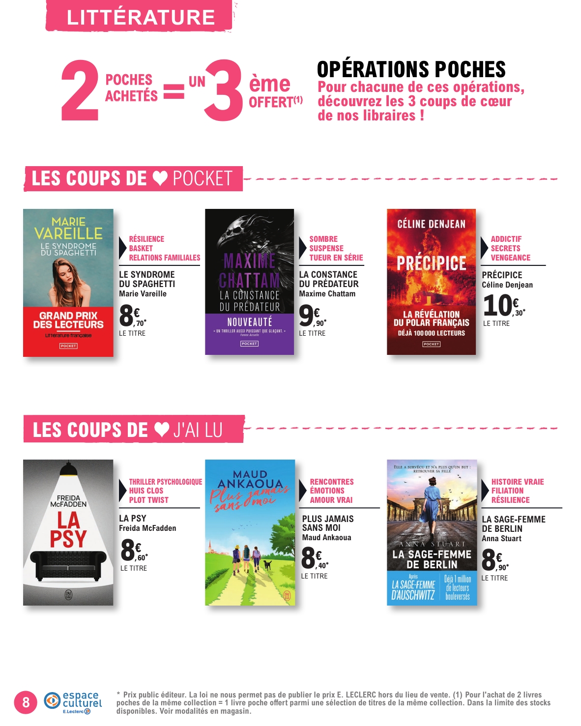 e-leclerc - Catalogue E.Leclerc - Culturel valable dès 03/06 - 21/06 - page: 8