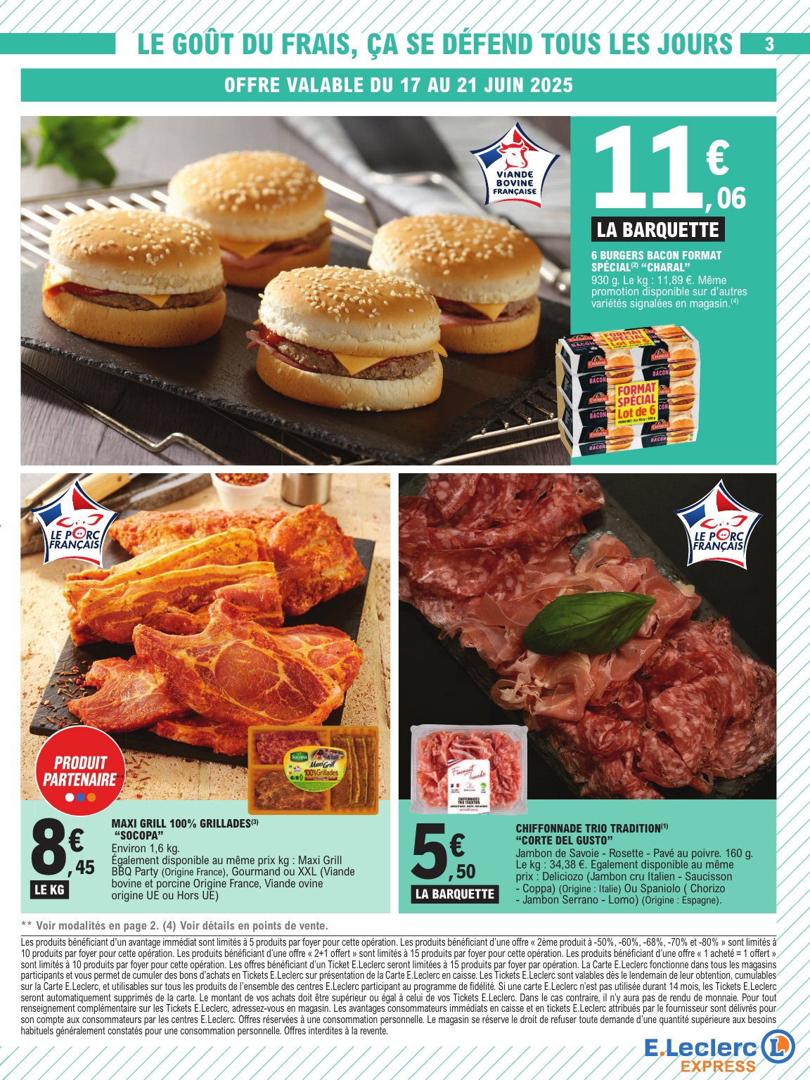 e-leclerc - Catalogue E.Leclerc - Express valable du 17/06 au 28/06 - page: 3
