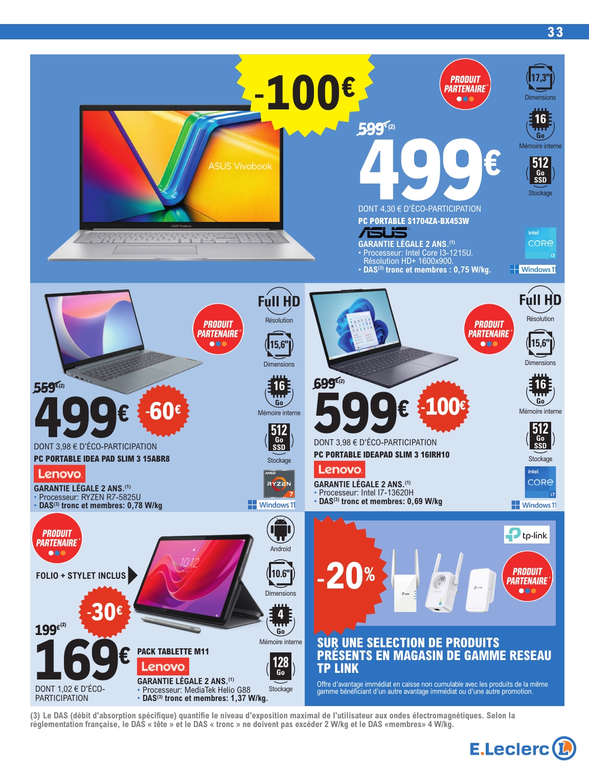 e-leclerc - Catalogue E.Leclerc valable du 24/06 au 05/07 - page: 33