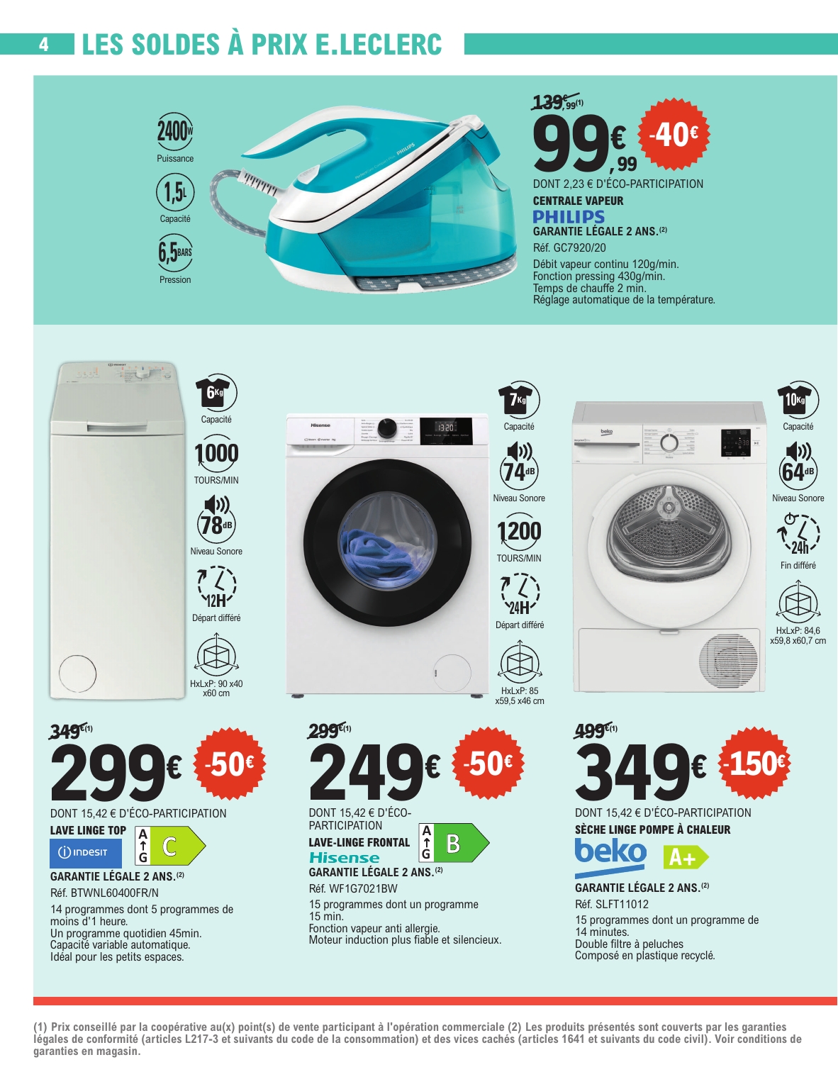 e-leclerc - Catalogue E.Leclerc - Soldes valable du 25/06 au 22/07 - page: 4