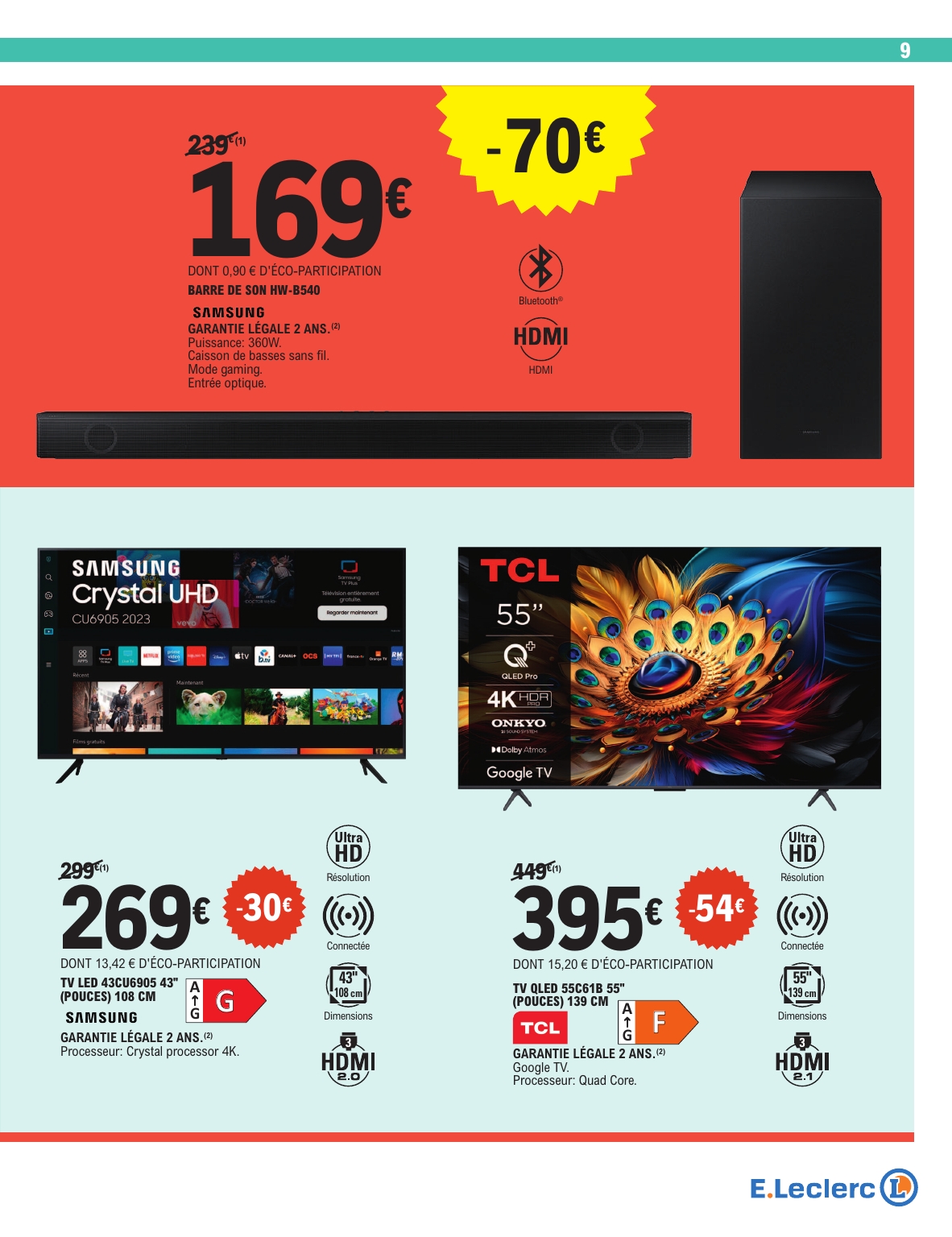 e-leclerc - Catalogue E.Leclerc - Soldes valable du 25/06 au 22/07 - page: 9