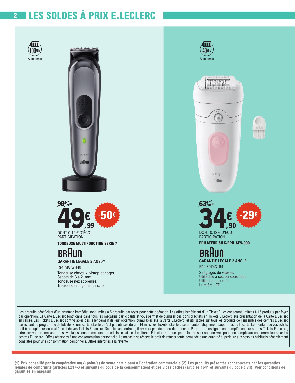 e-leclerc - Catalogue E.Leclerc - Soldes valable du 25/06 au 22/07 - page: 2