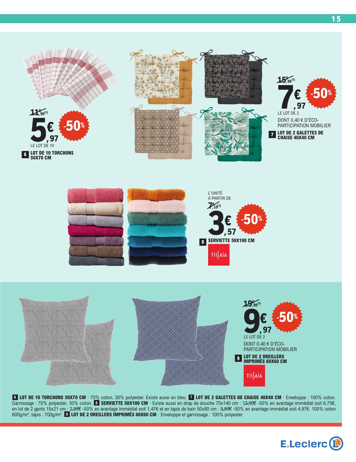 e-leclerc - Catalogue E.Leclerc - Soldes valable du 25/06 au 22/07 - page: 15