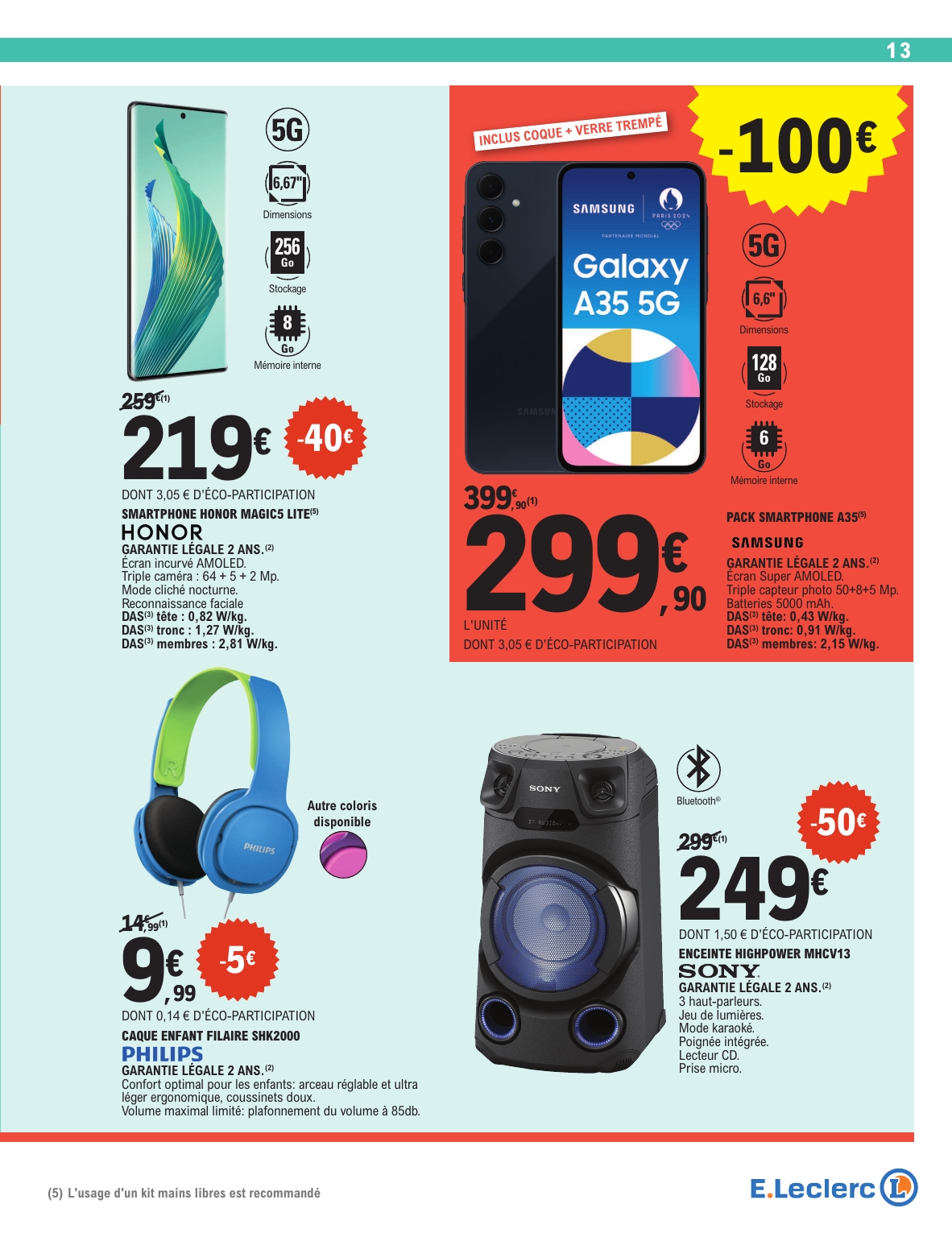 e-leclerc - Catalogue E.Leclerc - Soldes valable du 25/06 au 22/07 - page: 13