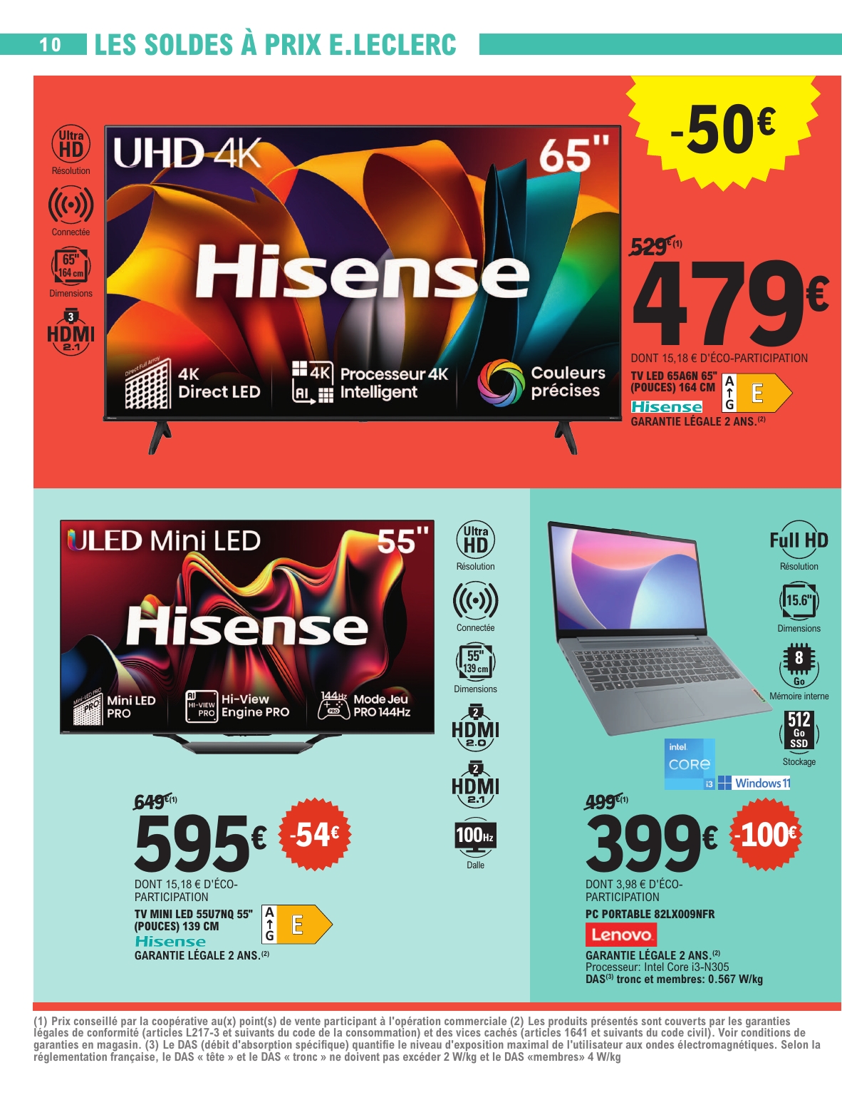 e-leclerc - Catalogue E.Leclerc - Soldes valable du 25/06 au 22/07 - page: 10