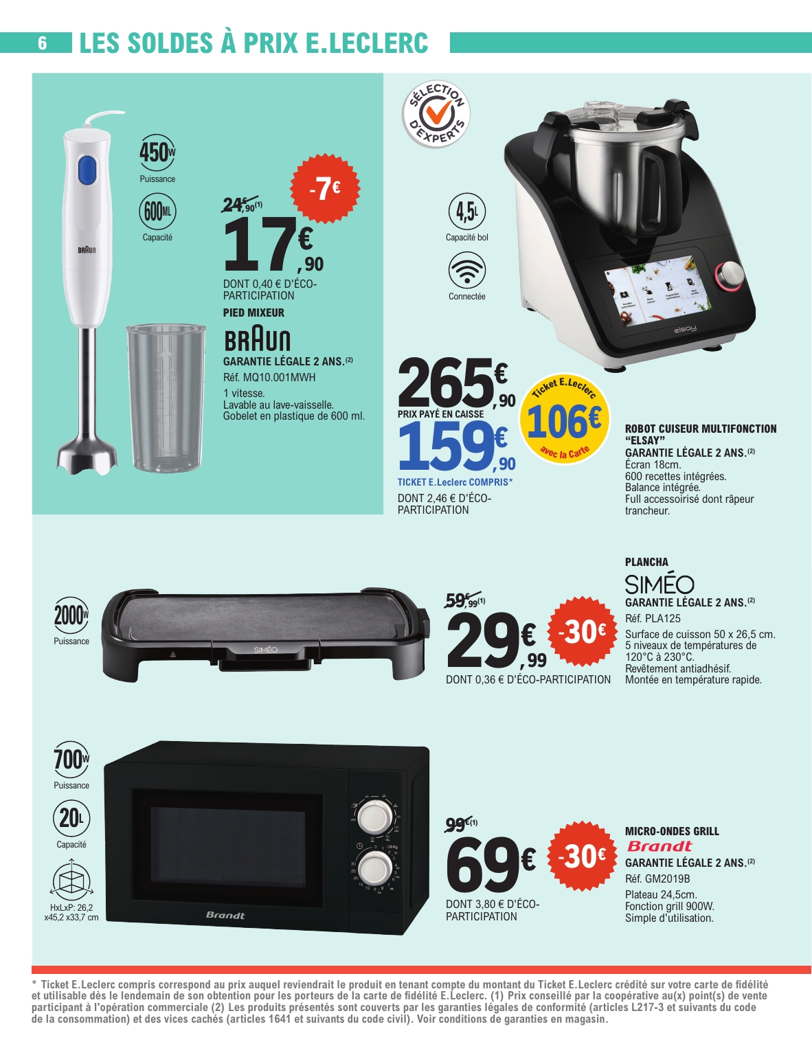e-leclerc - Catalogue E.Leclerc - Soldes valable du 25/06 au 22/07 - page: 6