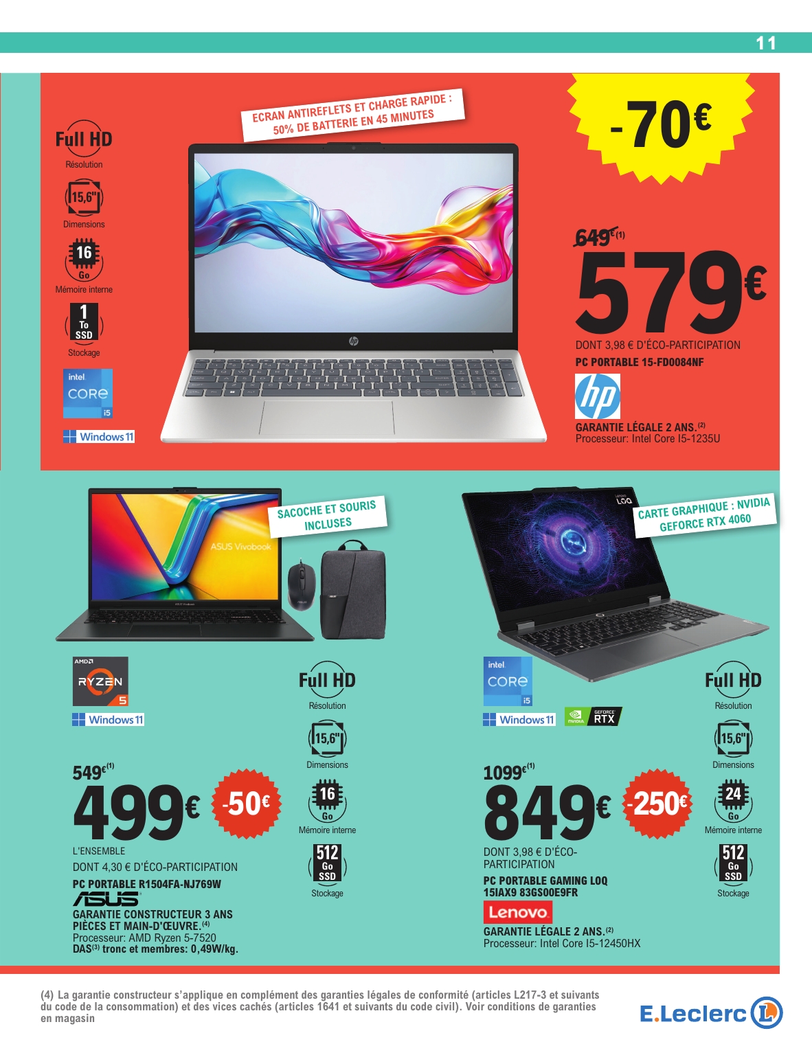 e-leclerc - Catalogue E.Leclerc - Soldes valable du 25/06 au 22/07 - page: 11