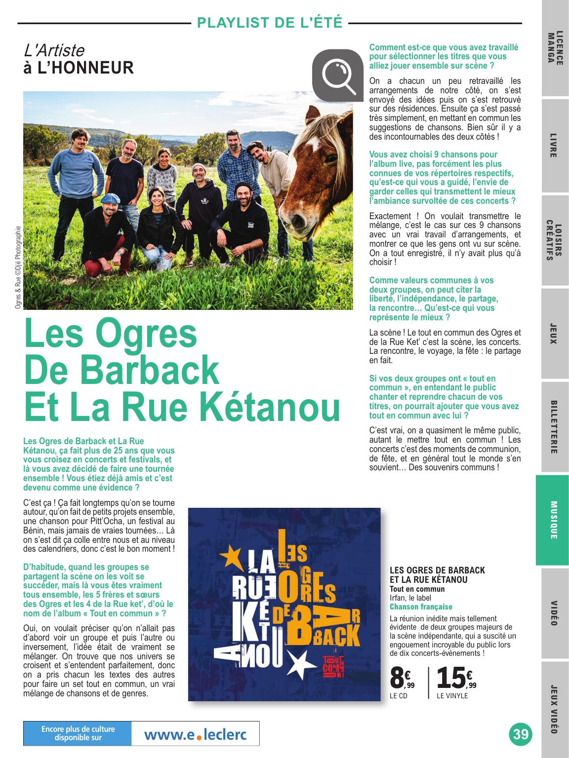 e-leclerc - Catalogue E.Leclerc - Selection été valable du 01/07 au 19/07 - page: 39 e-leclerc - Catalogue E.Leclerc - Selection été valable du 01/07 au 19/07 - page: 39