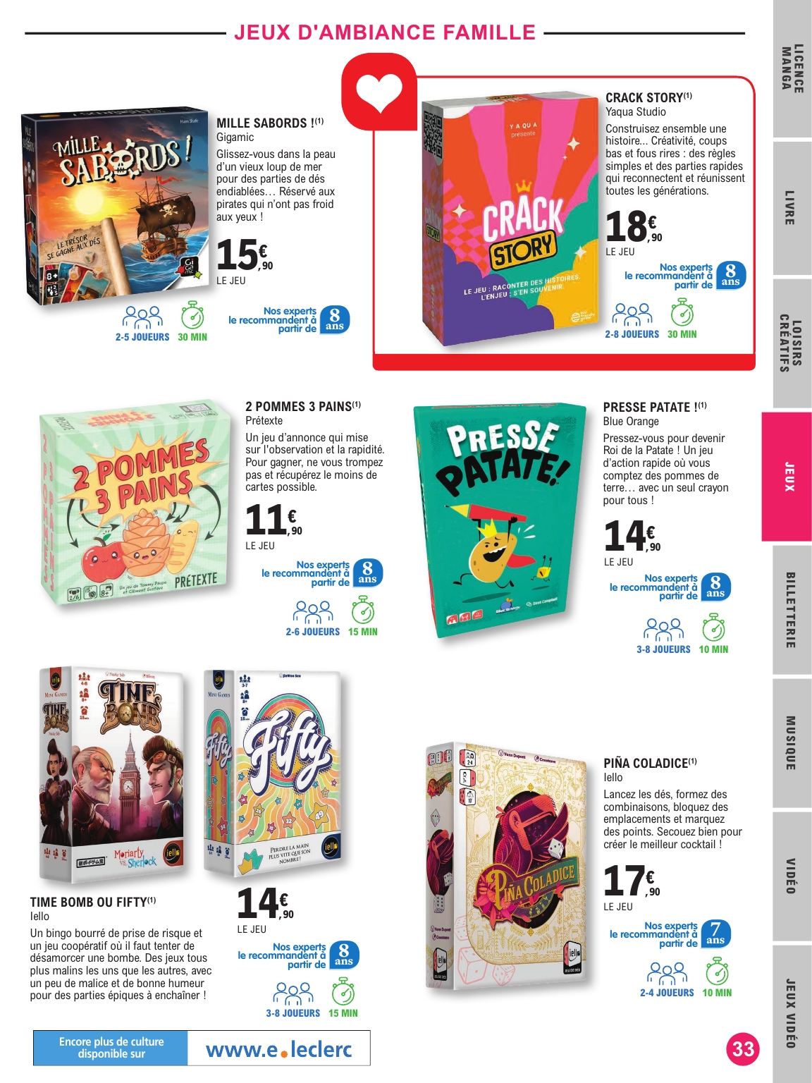 e-leclerc - Catalogue E.Leclerc - Selection été valable du 01/07 au 19/07 - page: 33 e-leclerc - Catalogue E.Leclerc - Selection été valable du 01/07 au 19/07 - page: 33