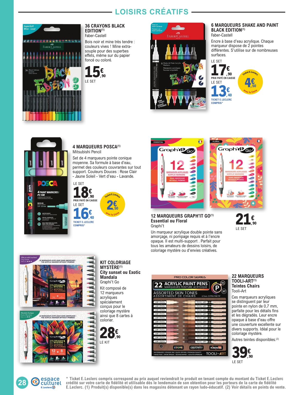 e-leclerc - Catalogue E.Leclerc - Selection été valable du 01/07 au 19/07 - page: 28 e-leclerc - Catalogue E.Leclerc - Selection été valable du 01/07 au 19/07 - page: 28
