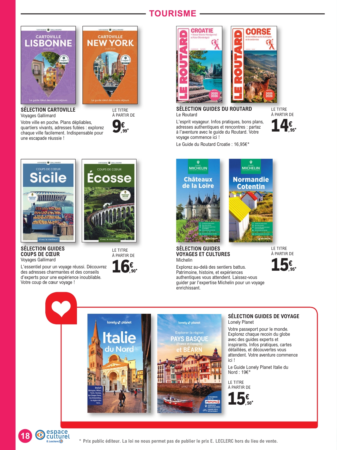 e-leclerc - Catalogue E.Leclerc - Selection été valable du 01/07 au 19/07 - page: 18 e-leclerc - Catalogue E.Leclerc - Selection été valable du 01/07 au 19/07 - page: 18