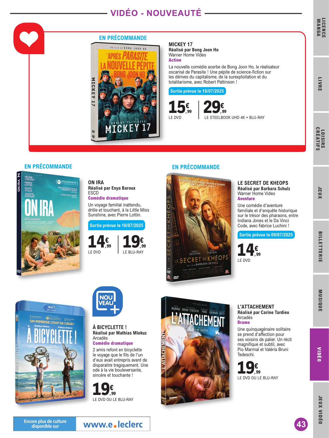 e-leclerc - Catalogue E.Leclerc - Selection été valable du 01/07 au 19/07 - page: 43 e-leclerc - Catalogue E.Leclerc - Selection été valable du 01/07 au 19/07 - page: 43