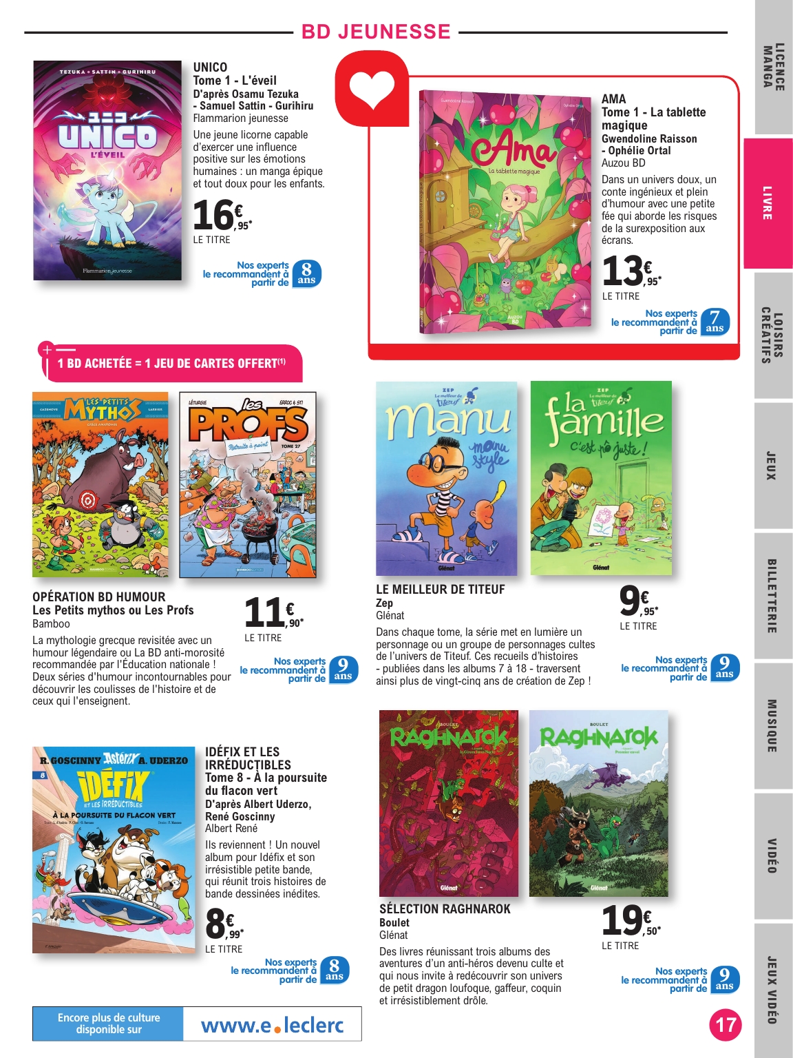 e-leclerc - Catalogue E.Leclerc - Selection été valable du 01/07 au 19/07 - page: 17 e-leclerc - Catalogue E.Leclerc - Selection été valable du 01/07 au 19/07 - page: 17
