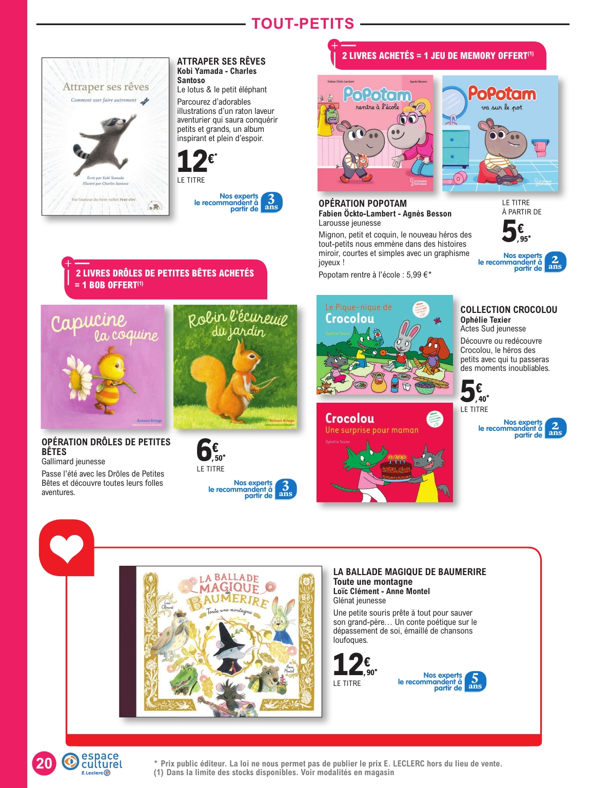 e-leclerc - Catalogue E.Leclerc - Selection été valable du 01/07 au 19/07 - page: 20 e-leclerc - Catalogue E.Leclerc - Selection été valable du 01/07 au 19/07 - page: 20