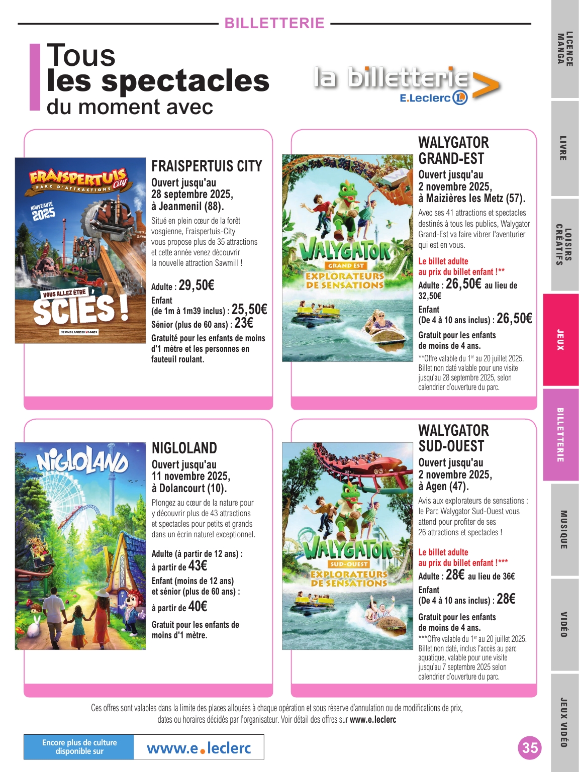 e-leclerc - Catalogue E.Leclerc - Selection été valable du 01/07 au 19/07 - page: 35 e-leclerc - Catalogue E.Leclerc - Selection été valable du 01/07 au 19/07 - page: 35