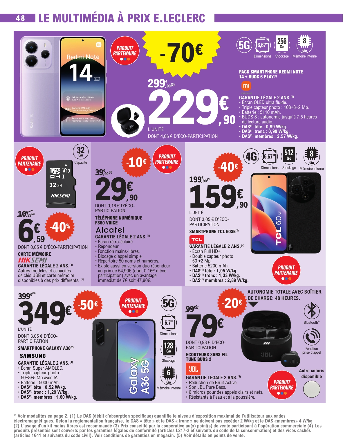e-leclerc - Catalogue E.Leclerc - Depenser moins valable du 01/07 au 12/07 - page: 48 e-leclerc - Catalogue E.Leclerc - Depenser moins valable du 01/07 au 12/07 - page: 48