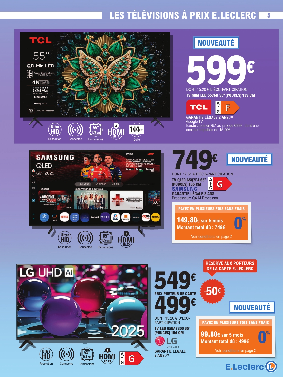 e-leclerc - Catalogue E.Leclerc - Spécial High Tech valable du 08/07 au 19/07 - page: 5