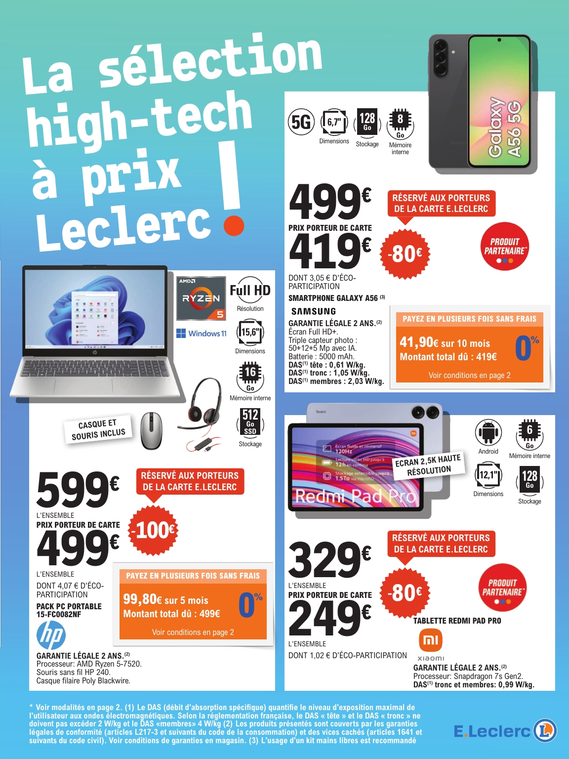 e-leclerc - Catalogue E.Leclerc - Spécial High Tech valable du 08/07 au 19/07 - page: 3