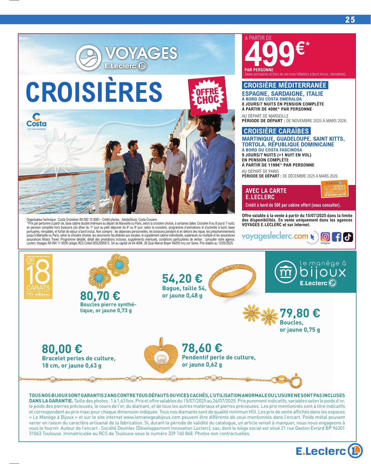 e-leclerc - Catalogue E.Leclerc - Depenser moins valable du 15/07 au 26/07 - page: 25 e-leclerc - Catalogue E.Leclerc - Depenser moins valable du 15/07 au 26/07 - page: 25
